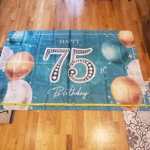 75th Birthday Banner